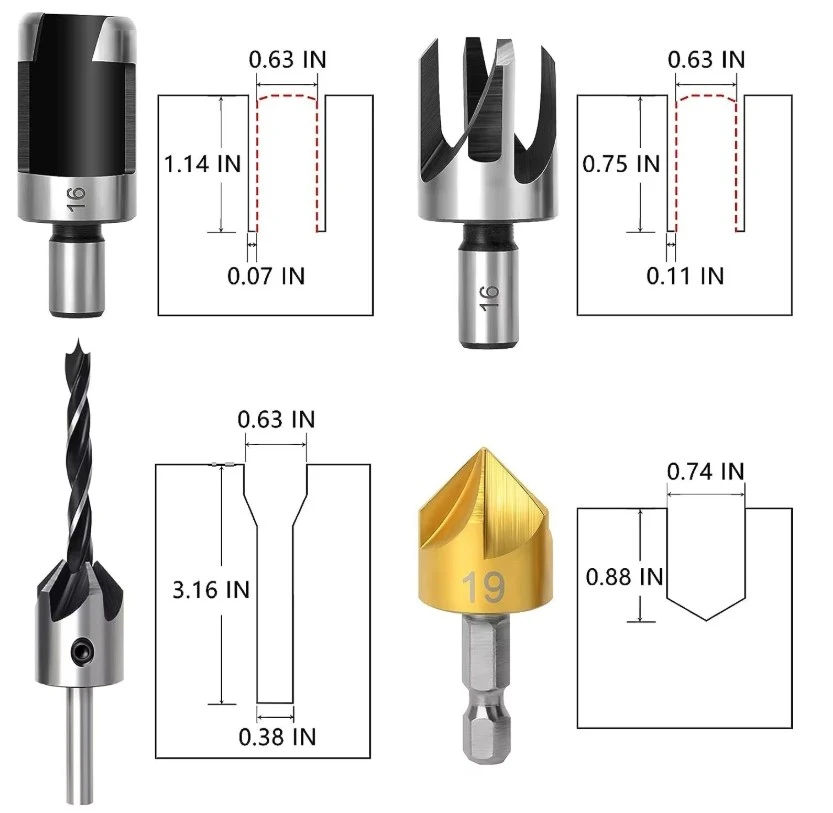 Drill Bit Assemblage Set